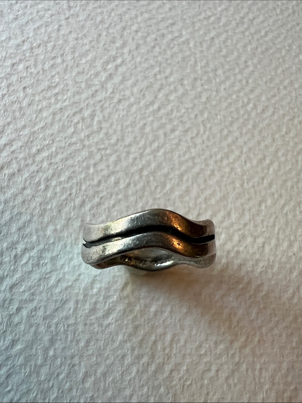 Sterling Silver Wave Ring